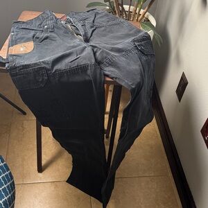 Wrangler Men's Charcoal Relaxed Jeans